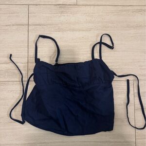 Edikted Navy Camisole with Spaghetti Straps S